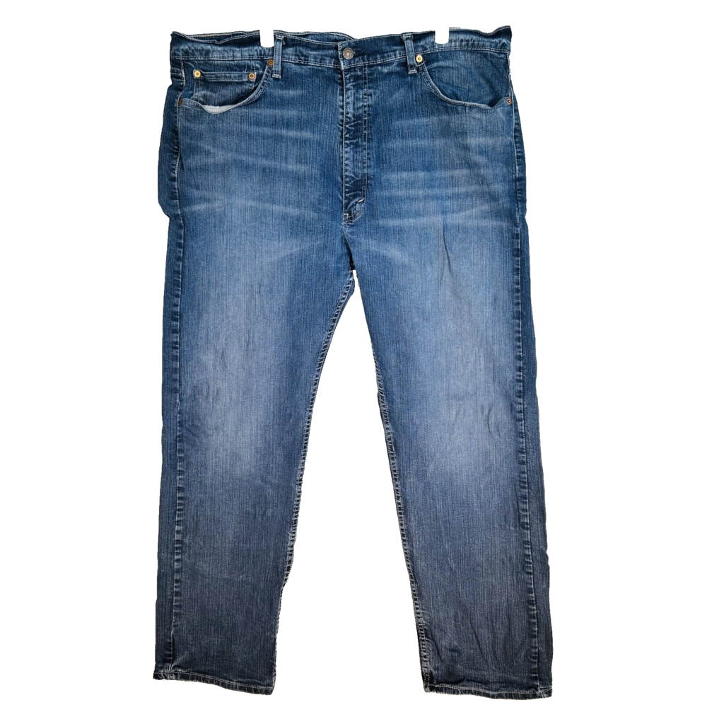 Levi’s 505 Men’s Jeans 42x32 Blue Denim Medium Wash Regular Fit Straight Leg